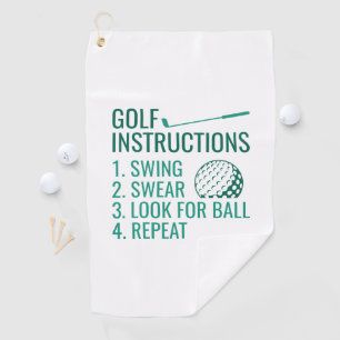 Golfinstructies Golfhanddoek