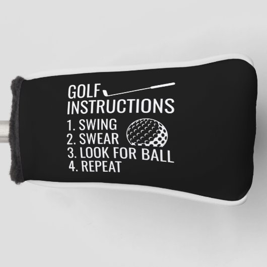 Golfinstructies Golfheadcover (Voorkant)