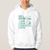 Golfinstructies Hoodie (Voorkant)