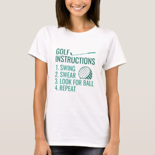 Golfinstructies T-shirt