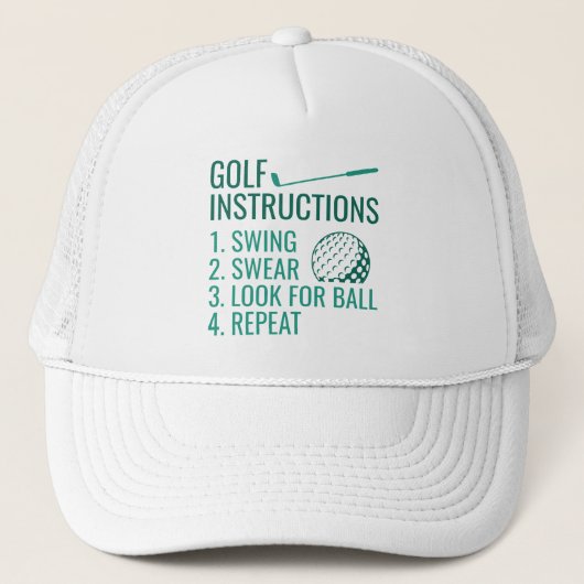 Golfinstructies Trucker Pet (Voorkant)