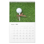 Golfkalender met golfbal op groen gras kalender (Jan 2026)