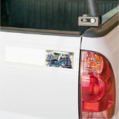 Golfkar-Bumperstickers Bumpersticker (Op Truck)