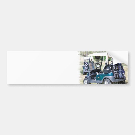 Golfkar-Bumperstickers Bumpersticker (Voorkant)