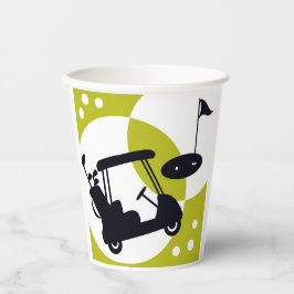 Golfkar, clubs, & greens papieren bekers