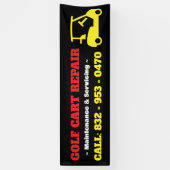 Golfkar Custom Repair Banner (Verticaal)
