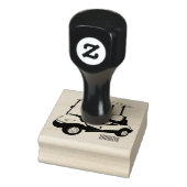 Golfkar / golfbuggy cartoon illustratie rubberstempel (Stempel)