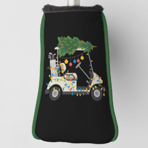 Golfkar Kerstboom Lichtjes Kerst Sport Golfer Golfheadcover