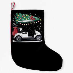 Golfkar Kerstboom Lichtjes Kerstmis Sport Golfer Kleine Kerstsok
