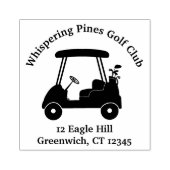 Golfkar Logo clubnaam Rubberstempel (Afrduk)