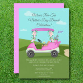 Golfkar met Mimosas Moederdag brunch Kaart