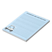 Golfkar spelen met bier en hotdog notitieblok (Gedraaid)