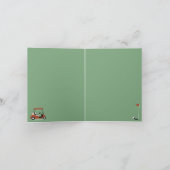 Golfkarren Modern Golfer Golf Theme Pattern Kaart (Binnen)