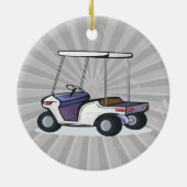 golfkarretje keramisch ornament (Achterkant)