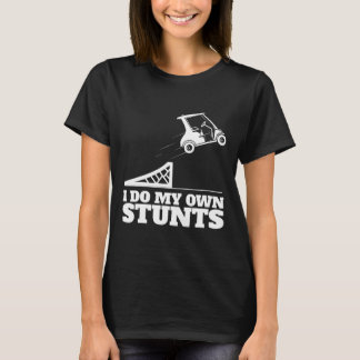 Golfkarretje Ongeluk Ik Doe Mijn Eigen Stunts Leuk T-shirt