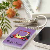 Golfkarretje Sleutelhanger (Voorkant Rechts)