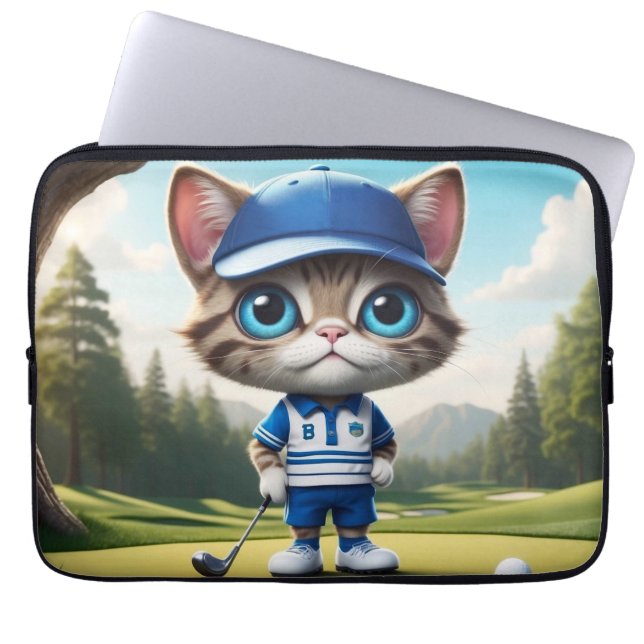 Golfkat Laptop Sleeve (Voorkant)