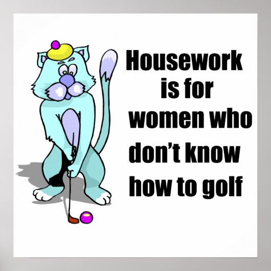 Golfkat Poster (Voorkant)