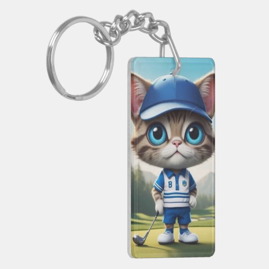 Golfkat Sleutelhanger (Voorkant Links)