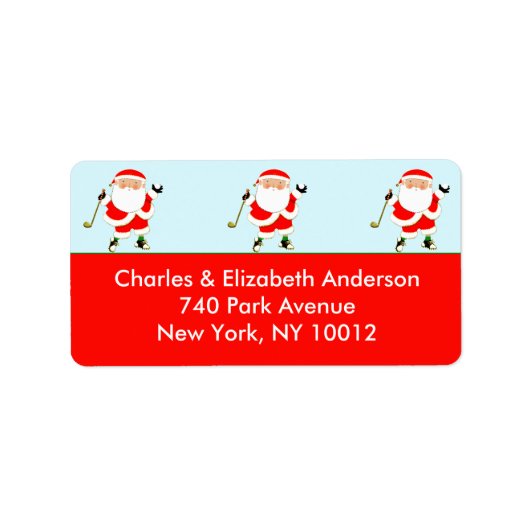 Golfkerst Etiket (Voorkant)