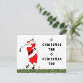 Golfkerst Feestdagenkaart (Staand voorkant)