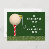 Golfkerst Feestdagenkaart (Voorkant / Achterkant)