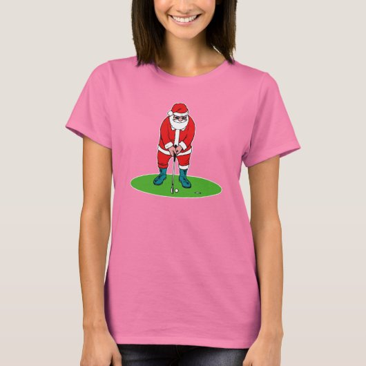 Golfkerstman T-shirt (Voorkant)