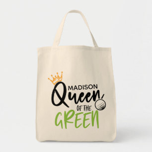 Golfkoningin van de Groene Funny Modern gepersonal Tote Bag