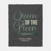 Golfkoningin van de Groenen Fleece Deken (Voorkant)