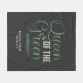 Golfkoningin van de Groenen Fleece Deken (Voorkant (Horizontaal))