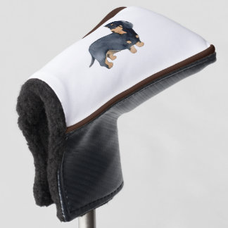 Golfkop van Wiener puppy Golfheadcover