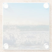 Golfkramp naar Shore Glazen Onderzetter (Achterkant)