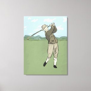 golfkunst canvas afdruk