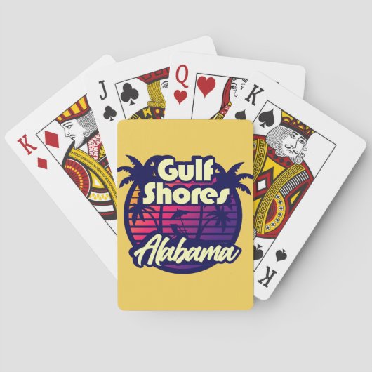 Golfkust Alabama Pokerkaarten (Achterkant)