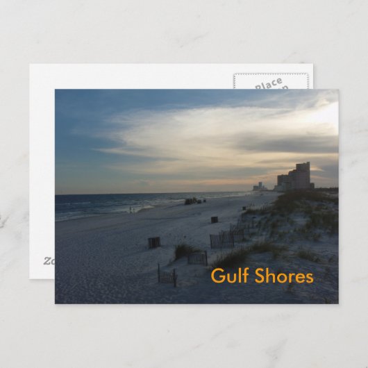 Golfkust briefkaart (Voorkant / Achterkant)