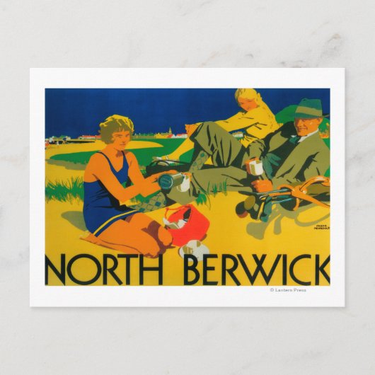 Golfkust — Promotie-Poster Briefkaart (Voorkant)