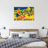 Golfkust — Promotie-Poster Canvas Afdruk (Insitu (Slaapkamer))