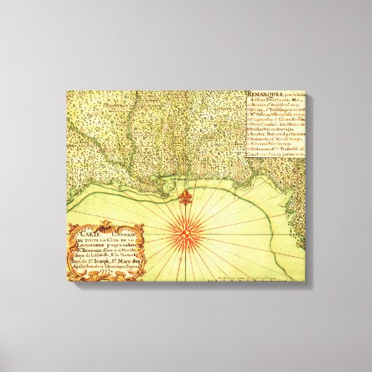 Golfkust van de Verenigde StatenPanorama Canvas Afdruk (Voorkant)