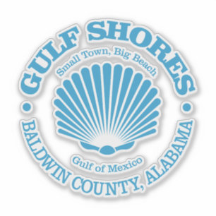 Golfkust (zeeschelp) sticker