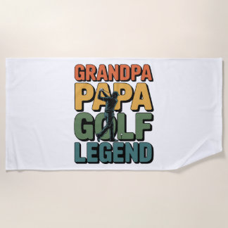 Golflegende Opa Papa Strandlaken