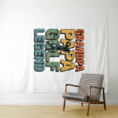 Golflegende Opa Papa Wandkleed (In Situ (horizontaal))