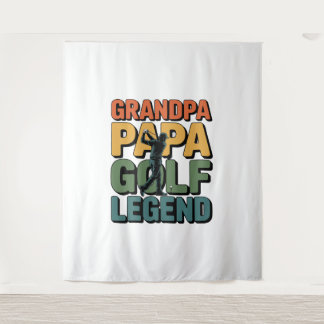 Golflegende Opa Papa Wandkleed