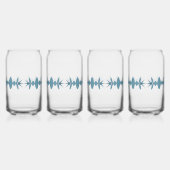 Golflengte Retro geïnspireerd Blikvorm Glas (Voorkant)