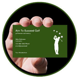 Golflessen en trainingsles visitekaartje