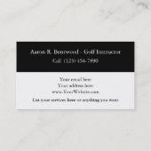 Golflessen Visitekaartjes (Achterkant)