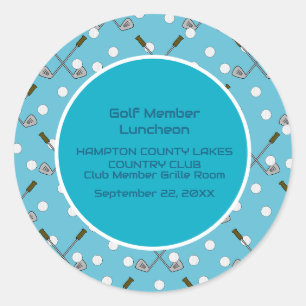 Golflid Party Stickers Golfballen Clubs Aangepast