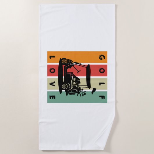 golfliefhebber strandlaken (Voorkant)