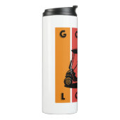 golfliefhebber thermosbeker (Gedraaid links)