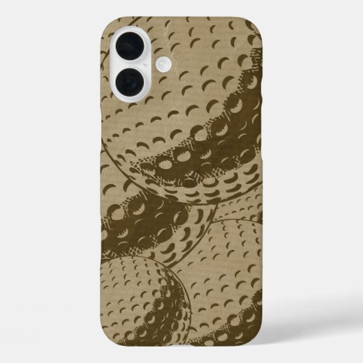 Golfliefhebbers: Rustic Golf Collage Case-Mate iPhone Case (Achterkant)