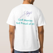 Golfmaniak shirt (Achterkant)